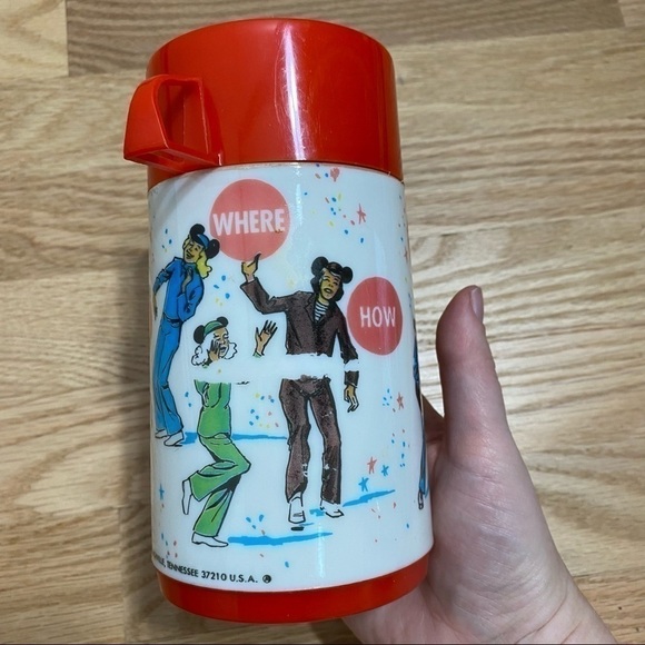 Vintage Mickey Mouse Club Thermos Aladdin Lunch Liquid Container Soup Storage - Picture 4 of 8